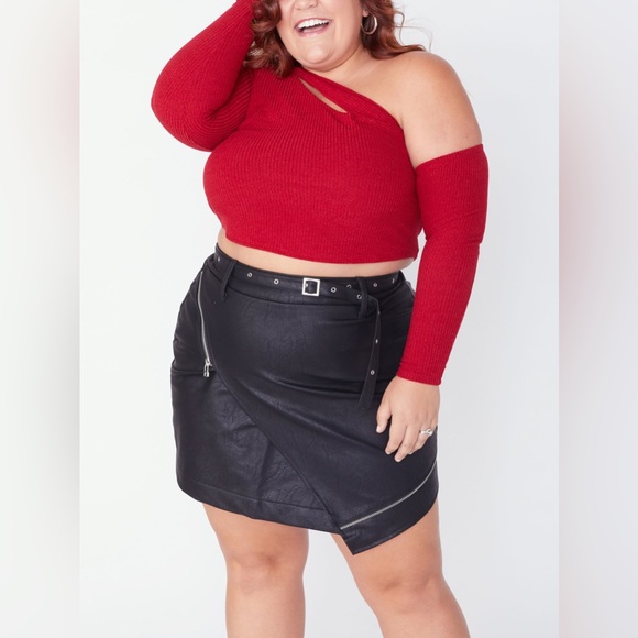 SONCY - Moto Skirt With Slider Belt - Picture 1 of 5